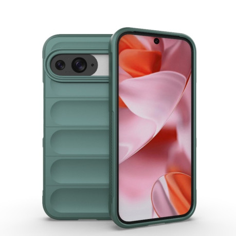 Силіконовий чохол Magic Flannel для Google Pixel 9 Pro - зелений