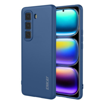 Силиконовый чехол ENKAY Liquid Silicone на Infinix Hot 50 Pro+ 4G - синий