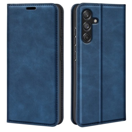 Чохол-книжка Retro Skin Feel Business Magnetic для Samsung Galaxy M55 5G - синій