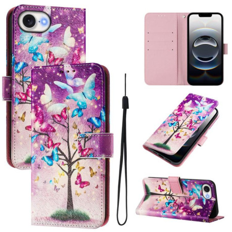 Чохол-книжка Colored Drawing Pattern для iPhone 16e - кольоровий
