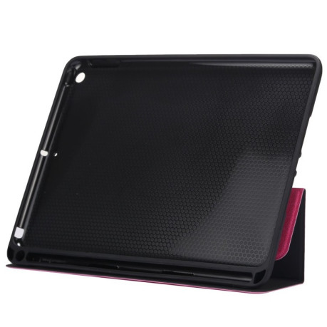Чохол протиударний Cloth Texture Pattern на iPad Pro 10.5/ Air 2019-пурпурно-червоний