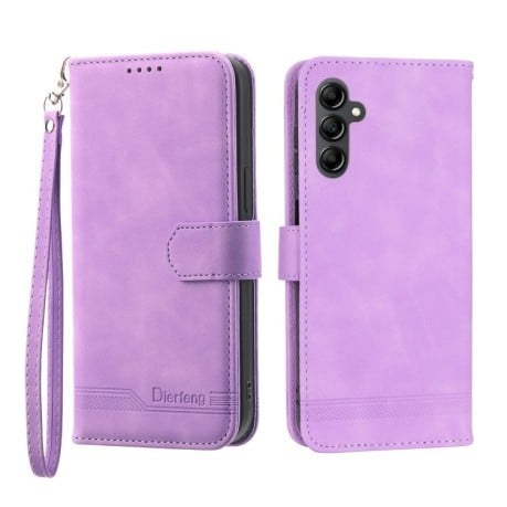 Чехол-книжка Dierfeng Dream Line для Samsung Galaxy M14 5G - фиолетовый