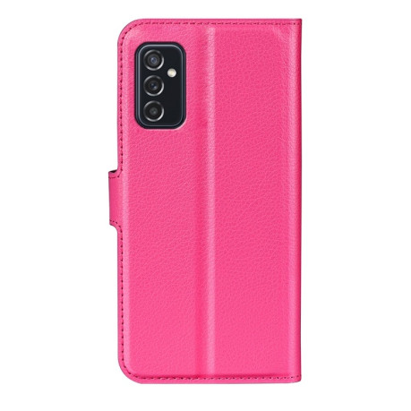 Чехол-книжка Litchi Texture на Samsung Galaxy M52 5G - пурпурно-красный