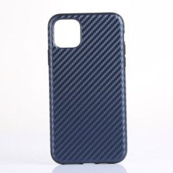 Чехол HMC Carbon Fibre TPU Protective на iPhone 11 Pro- синий