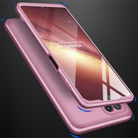 Противоударный чехол GKK Three Stage Splicing на Samsung Galaxy M32/A22 4G - розовое золото