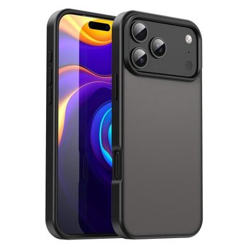 Матовий чохол Fanying Series PC Hybrid TPU Translucent на iPhone 18 Pro Max — напівпрозорий чорний