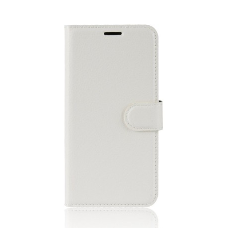 Шкіряний чохол-книжка Samsung Galaxy S10 Lite Litchi Texture білий