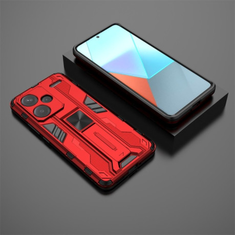 Противоударный чехол Supersonic для Redmi Note 13 Pro+ - красный