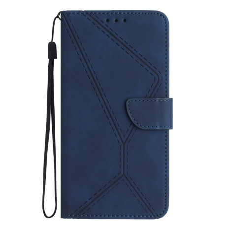 Чехол-книжка Stitching Embossed Leather для Realme 11 5G Global - синий