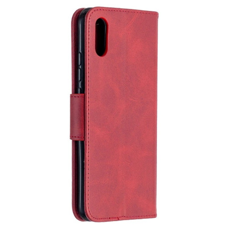 Чехол-книжка Retro Lambskin Texture для Xiaomi Redmi 9A - красный