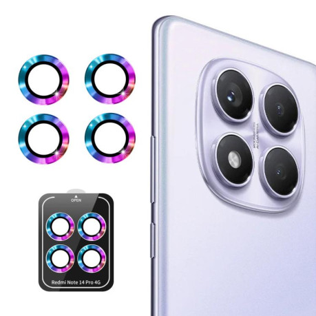 Захисне скло на камеру ENKAY Aluminium для Xiaomi Redmi Note 14 Pro 4G.