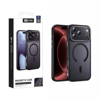 Чохол Xdcase з металевою рамкою камери і функцією MagSafe на iPhone 18 Pro Max — чорний