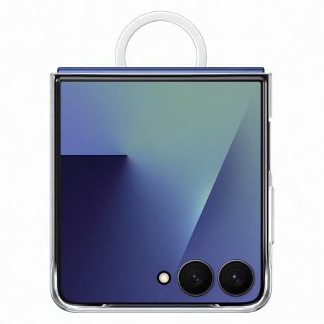 Оригинальный чехол Samsung Ring Case на Samsung Galaxy Flip 7 - Transparent(EF-QF766CTEGWW)