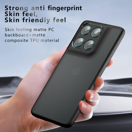 Противоударный чехол Armor Precise Hole PC Hybrid TPU для Motorola Edge 60 - прозрачный