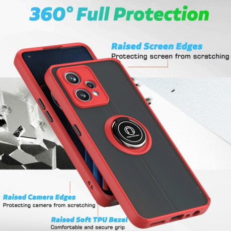 Протиударний чохол Q Shadow 1 Series для Realme 9 Pro - чорно-червоний
