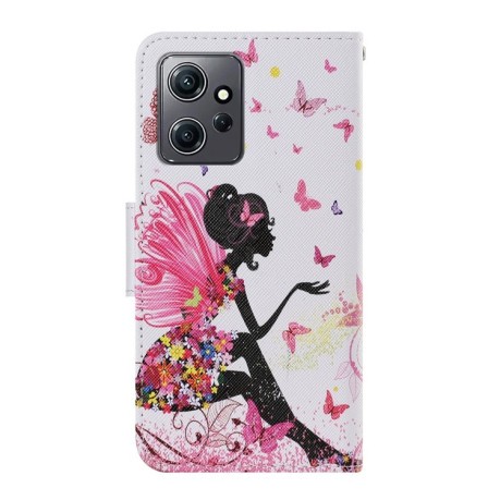 Чехол-книжка Colored Drawing Pattern для Xiaomi Redmi Note 12 4G - Dancing Girl