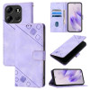 Чехол-книжка Skin-feel Embossed на Tecno Spark Go 2023 / Pop 7 / Pop 7 Pro — светло-фиолетовый