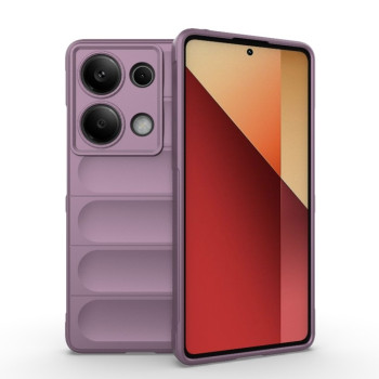 Силиконовый чехол Magic Flannel для Xiaomi Redmi Note 13 Pro 4G / POCO M6 Pro 4G   - фиолетовый