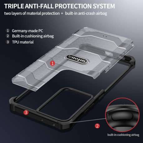 Противоударный чехол Explorer Series на Samsung Galaxy S21 Ultra - черный