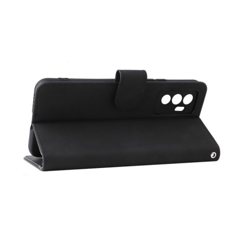 Чохол-книжка Buckle Calf Texture для Vivo S10e/V23e - чорний