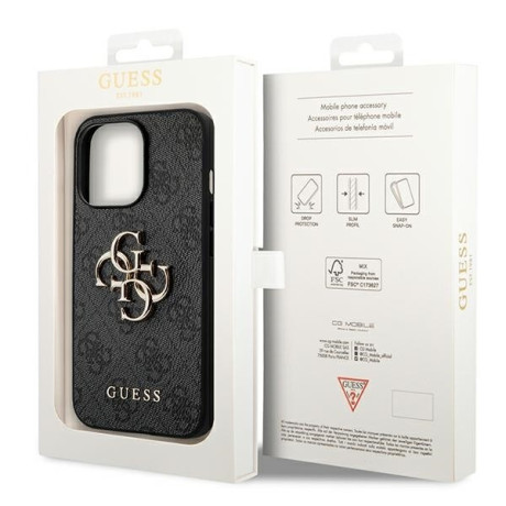 Оригінальний чохол Guess 4G Big Metal Logo для iPhone 14 Pro Max - grey
