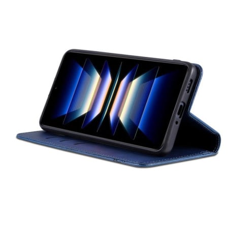 Чохол-книжка AZNS з фактурою Calf на Samsung Galaxy S25 FE 5G - синій