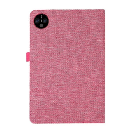 Чохол-книжка Fabric Leather для Xiaomi Pad SE 8.7 4G - пурпурно-червоний