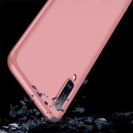 Протиударний 3D чохол GKK Three Stage Splicing Full Coverage на Samsung Galaxy A50/A30s/A50s- рожевий золотий