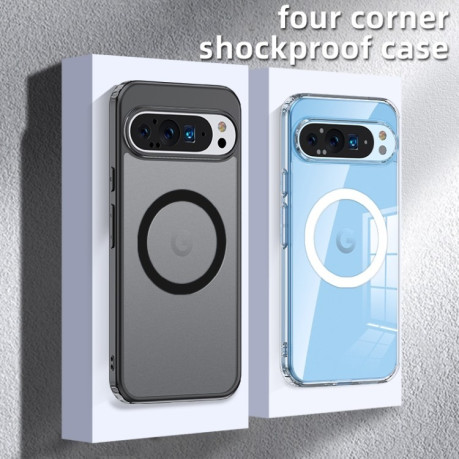 Чохол Clear Case MagSafe Simple Magnetiс для Google Pixel 9 - прозорий
