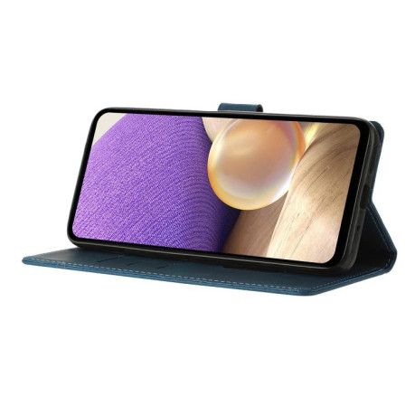 Чехол-книжка Triangles Embossed Leather для Motorola Edge 60 - синий