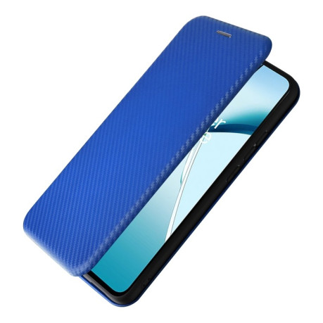 Чехол-книжка Carbon Fiber Texture на OnePlus Nord CE4 Lite - синий