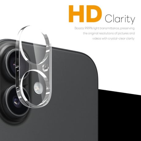 Защитное стекло на камеру NORTHJO Camera Lens Protector 3D HD Tempered Glass на iPhone 17 - прозрачное