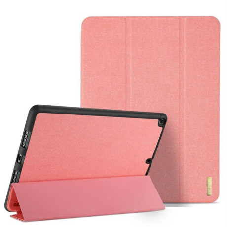 Противоударный чехол- книжка DUX DUCIS DOMO Series Side Flip Tri-Fold Foldable на iPad Air 2019/ iPad Pro 10.5 - розовый