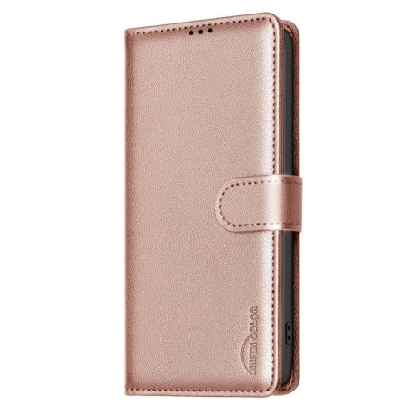 Чохол-книжка Litchi Texture RFID Anti-theft Leather для Xiaomi 15 Pro - золотий