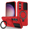 Противоударный чехол Sliding Camshield Magsafe Holder для Samsung Galaxy S23 FE 5G - красный