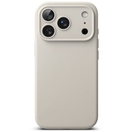 Оригинальный силиконовый чехол Ringke Silicone Magnetic с MagSafe на iPhone 17 Pro - Beige