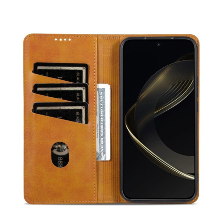 Чохол-книжка AZNS Magnetic Calf на Xiaomi 14T Pro - коричневий