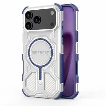 Противоударный чехол Bibercas с MagSafe на iPhone 18 Pro Max / 17 Pro Max — синий