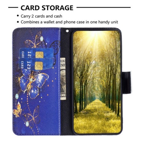 Чохол-книжка Colored Drawing Pattern для Xiaomi 13 Lite / Civi 2 - Purple Butterfly