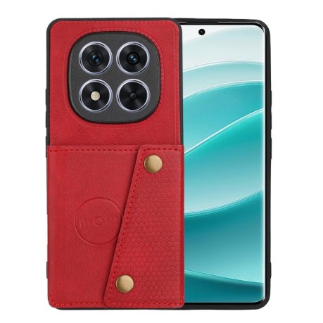 Чохол протиударний Double Buckle для Xiaomi Redmi Note 14 Pro 5G/Poco X7 - червоний