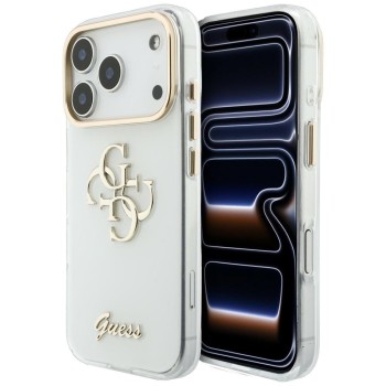 Оригінальний чохол Guess IML 4G Script Metal на iPhone 17 Pro Max / 18 Pro Max - White