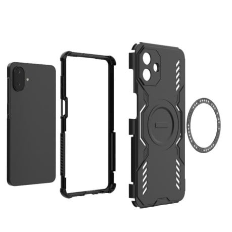 Противоударный чехол Butterfly Armor с MagSafe на Samsung Galaxy A07 4G - синий
