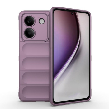 Силиконовый чехол Magic Flannel для Xiaomi Poco M7 Pro 5G - фиолетовый