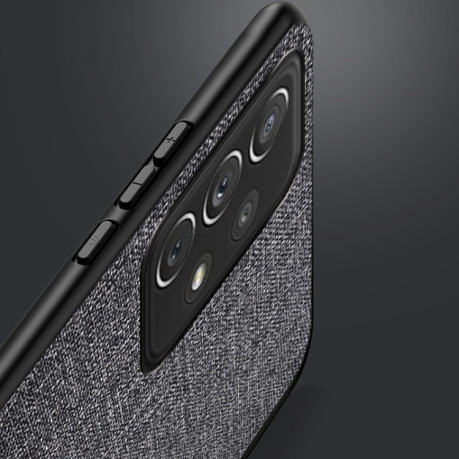 Противоударный чехол Cloth Texture для Samsung Galaxy A13 4G - черный
