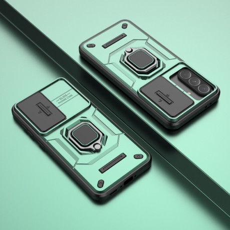 Протиударний чохол Sliding Camshield  для Samsung Galaxy A56 5G - зелений