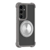 Чехол CD Texture 360 Degree Rotating Holder с поворотным держателем и MagSafe для Samsung Galaxy S26+ 5G — серый