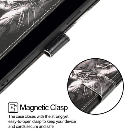 Чехол-книжка Colored Drawing Pattern Plain Weave Leather для Xiaomi Redmi Note 14 Pro 4G - разноцветный