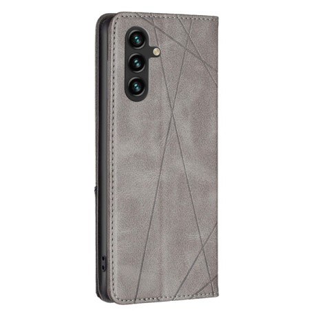 Чохол-книжка Rhombus Texture  для Samsung Galaxy A56 5G - сірий