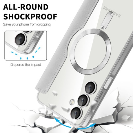 Чохол-книжка Shield MagSafe RFID Anti-theft Leather  для Samsung Galaxy A16 5G - сірий
