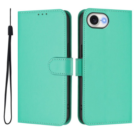 Чехол-книжка Skin Feel S-type для iPhone 16e - зеленый
